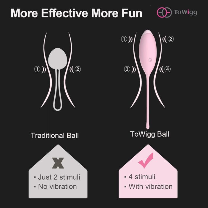 Egg Shaoe Kegel Ball Vibrator With Remote 4