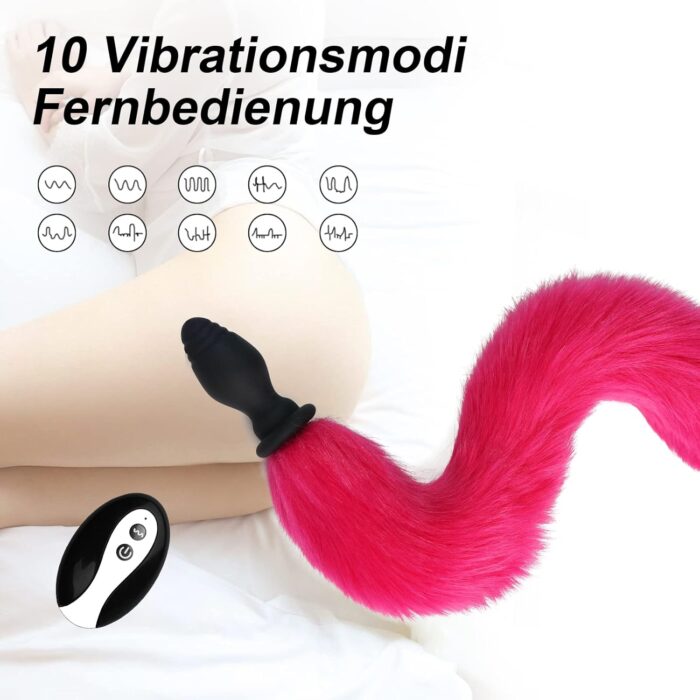 Remote Control Fox Tail Anal Butt Plug 3