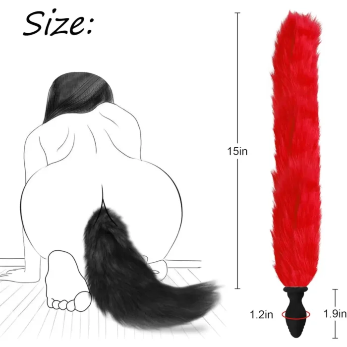 Remote Control Fox Tail Anal Butt Plug