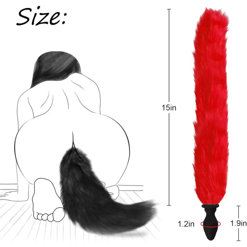 Remote Control Fox Tail Anal Butt Plug