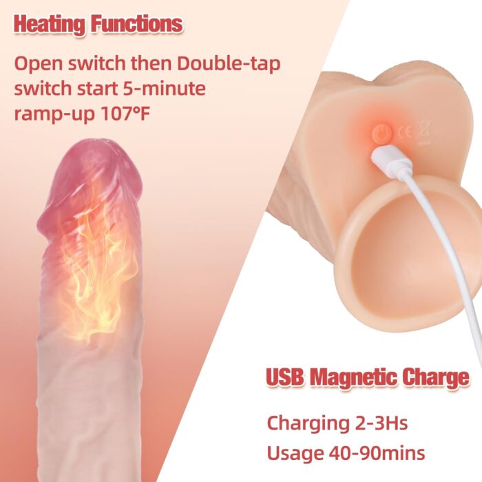 5 inches Vibrating Dildo 3