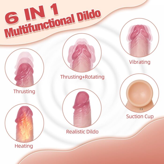 5 inches Vibrating Dildo 4