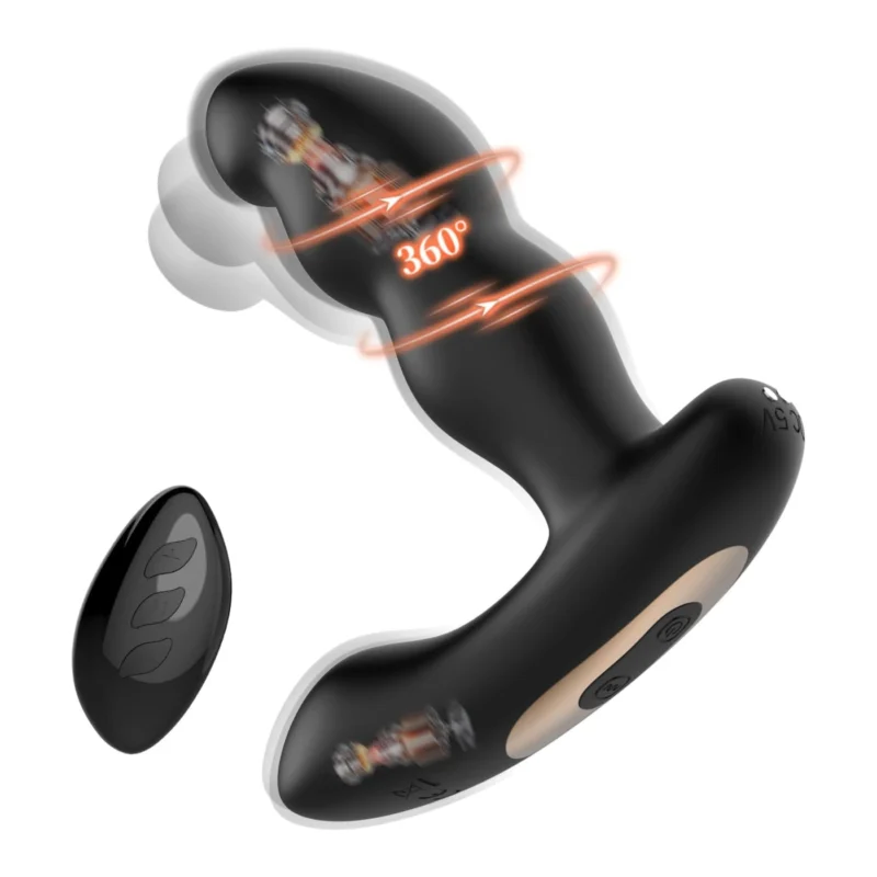Double Motor Anal Vibrator With Remote