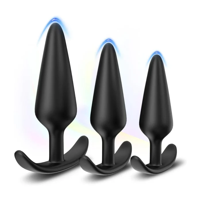 Long Session Silicone Butt Plugs Set