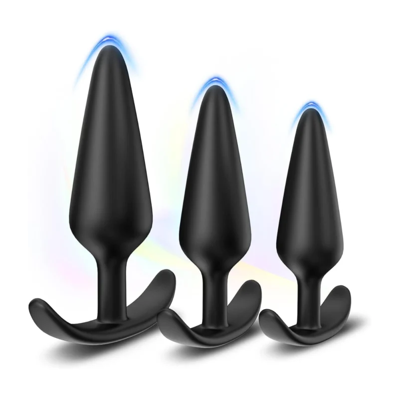Long Session Silicone Butt Plugs Set