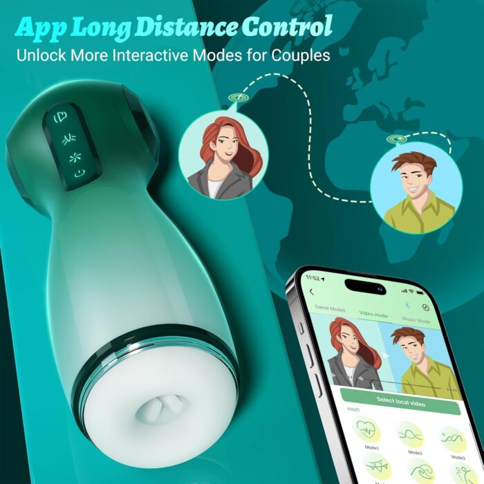 OmySky Bluetooth Live Action Male Masturbator 4