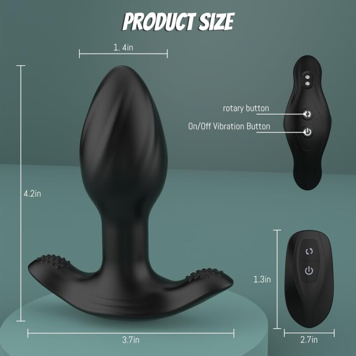 Strong Vibrating Butt Plug With Remote 4