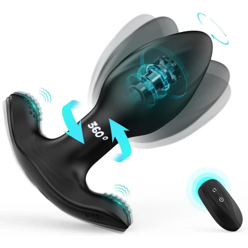 Strong Vibrating Butt Plug With Remote