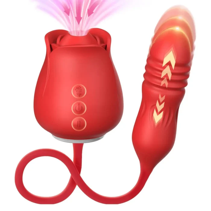 Sucker And Thrusting Vibrator