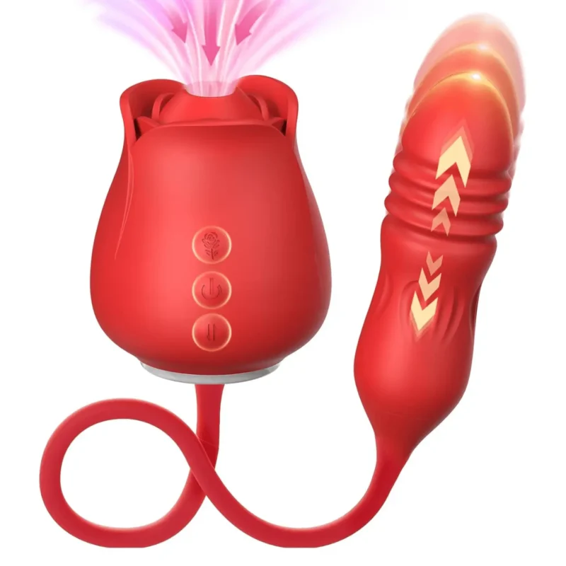 Sucker And Thrusting Vibrator
