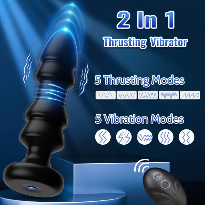 Thrusting Anal Vibrator With Remote 3