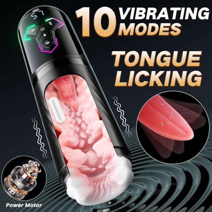 Vibrating Male Masturbator With Sex Sounds 1