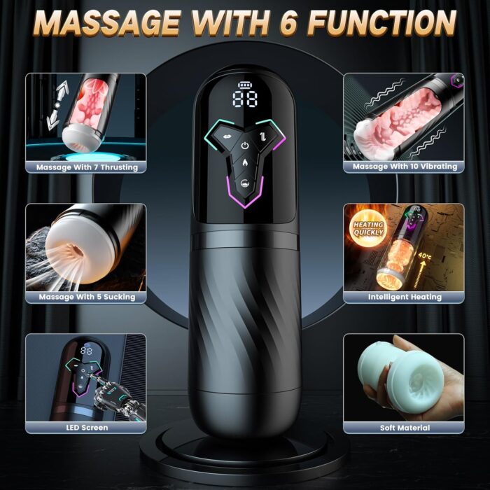 Vibrating Male Masturbator With Sex Sounds 2