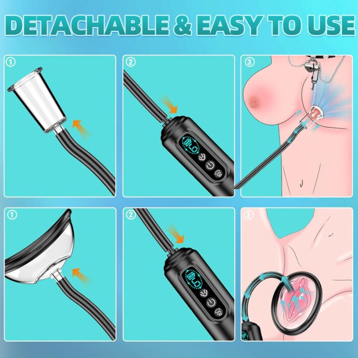 Xuanai Vibrating Clitoris Stimulating Vaginal Vacuum Pump 4